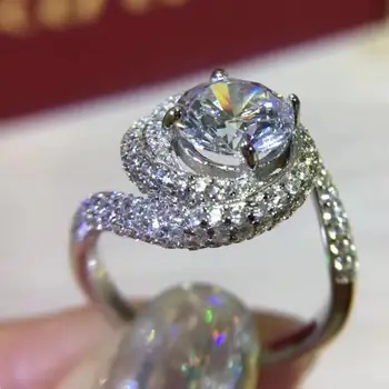 YKD309 925 srebro pierścionek zaręczynowy dla kobiet imitacja biżuterii pierścionek akcesoria