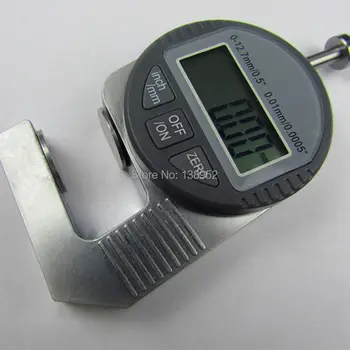 Przenośny mini precyzyjny cyfrowy miernik grubości ścianki miernik tester mikrometr narzędzie pomiaru grubości od 0 do 12,7 mm