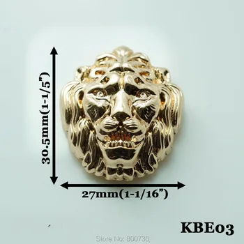 (KBE03) sprzedaż Hurtowa 50szt duża głowa Lwa Concho Screwback Conchos Rymarskie Gold