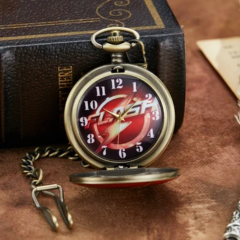 Lampy kwarcowe zegarki kieszonkowe Marvel Movie Mężczyzna Kobiet naszyjnik wisiorek zegarek z łańcuchem analogowe pilot zegar dla dzieci dla dzieci prezent
