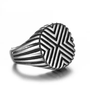 Onlysda 2019 Titanium Steel Viking Punk Gothic Antique Simple Male Ring Old Style For Men Rock Roll Kpop Bikers Jewelry OSR197