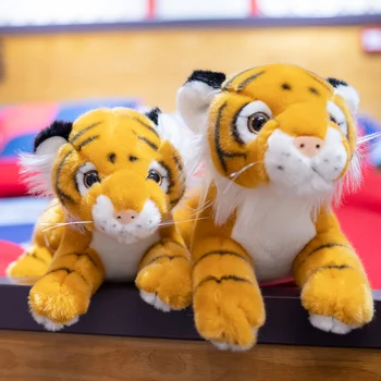 Kreatywne modelowanie Tygrys pluszowe zabawki lalka urocza lalka lalka biały tygrys poduszka dla dzieci prezent na urodziny dziewczyna