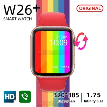 Iwo W26 + pro Smart Watch Bluetooth Call Body Temperature ECG Heart Rate Smartwatch PK iwo 8 10 12 13 W46 W34 K8 T500 T600 X6 X7