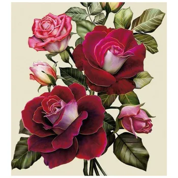 5d diy pełna kwadratowy Diament malarstwo czerwona róża kwiaty Diament haft rhinestone mozaika zestaw do haftu rzemiosła wystrój prezent