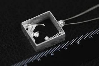 925 srebro kwadratowy kot naszyjniki i wisiorki dla kobiet wysokiej jakości srebra-biżuteria