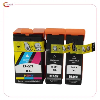 3 pack jest kompatybilny DELL 21 wkłady atramentowe Replacemnt DELL 22 23 24 drukarki atramentowe ink V313 V313W V515W P513W P713W V715W atrament