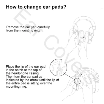 Nauszniki do słuchawek Sennheiser PC333D wymiana poduszki słuchawki nauszniki ze sztucznej skóry gąbczastej pianki