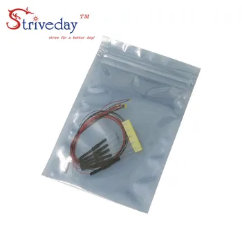 10/50/100szt 0805 SMD Pre-lutowane micro litz wired LED leads rezystor 20cm 8-12V model DIY