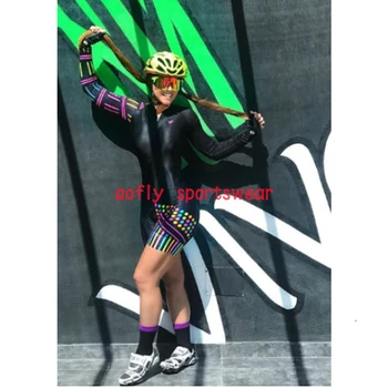 2021 Kafitt jazda na Rowerze odzież Skinsuit damska z długim rękawem kombinezon zestawy mundury Ciclismo rower, Triathlon kombinezon zestawy lato