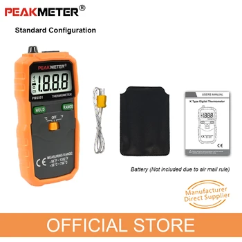 PEAKMETER PM6501 wyświetlacz LCD bezprzewodowy K typ termometr cyfrowy miernik temperatury termopara k/utrzymanie danych/rejestrowanie