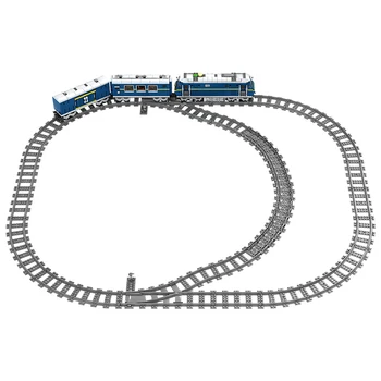 1002PCS New Technic Electric Train Track Car Building Blocks City Creator Power-Driven Rail Station Bricks zabawki dla dzieci