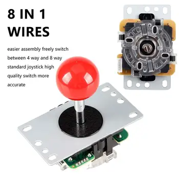 Arcade DIY Kit Parts USB Encoder to PC Games 5 Pin Joystick + 24mm 30mm Push Buttons For Arcade Cabinet Mame & Raspberry pi 2 3B