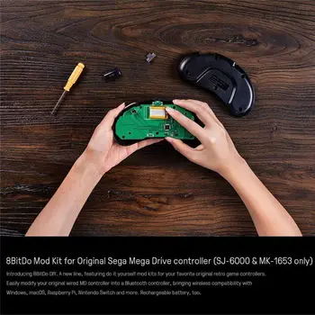 8BitDo Mod Bluetooth Kit części zamienne dla Sega Mega Drive Controller DIY MD Controller Gamepad NS console akcesoria