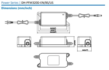 Dahua 12V 2A DC zasilacz serii PFM320D z kontrolką dokładna ochrona przed przeciążeniem prądowym przeciwprzepięciowa CCTV akcesoria