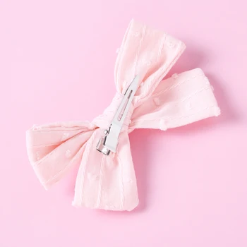 34 szt./lot, bawełniane Żakardowe tkaniny bow spinki do włosów, ręcznie wiązane łuk nylonowe opaski dla dzieci akcesoria do włosów dla dziewczynek prezent na Urodziny
