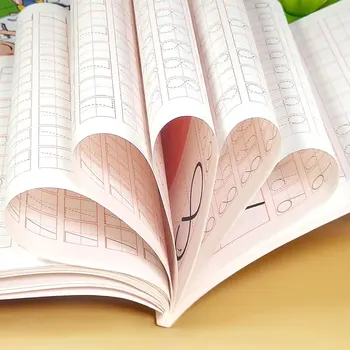 6 książek/zestaw dla dzieci uczących się matematyki zeszyt pokoje 0-100 pisma praktyka książki chiński znak kreski dziecko początkujący
