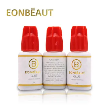 2 butelki EONBEAUT klej do rzęs 1 s szybsze suszenie trwa 6-7 tygodni 5 ml klej do przedłużania rzęs, klej do rzęs czarny salon kosmetyczny