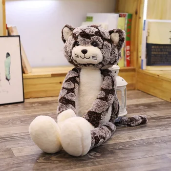 1 szt. 50-90 cm Kawaii koty pluszowe zabawki słodkie miękkie zwierzęta puszyste koty lalki miękkie zabawki dla dzieci dzieci prezent na Urodziny prezenty