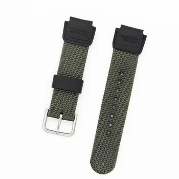Akcesoria do zegarków męski czarny nylonowy pasek do Casio F-108WH W-215 W-216 Sport Watch band F108WH Wristband W215 W216 bransoletka nowy