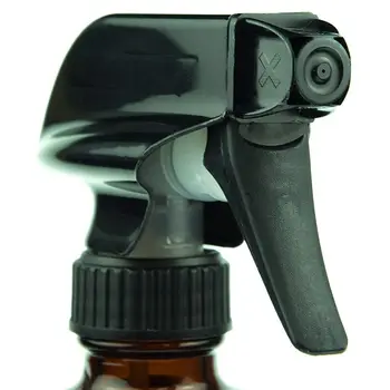 Puste butelki z Bursztynowego szkła z etykietami (2 opakowania) - wielokrotnego użytku pojemnik do olejków eterycznych, środków czyszczących lub środków aromatyzujących
