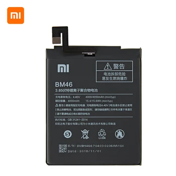 Xiao mi Original BM46 4050mAh Battery For Xiaomi Redmi Note 3 / Note 3 Pro BM46 Highquality Phone Replacement Batteries