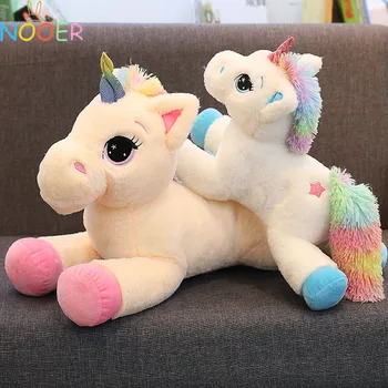 Nooer Rainbow Unicorn Pluszowe Zabawki Miękkie Zwierzęta Unicornio Pluszowe Lalki Zabawki Dla Dzieci, Dziecko, Urodziny, Prezent Na Boże Narodzenie