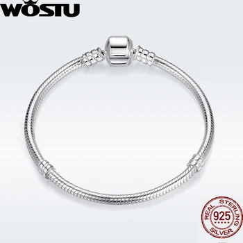 Autentyczne 925 srebro bransoletka oryginalne koraliki łańcuch bransoletka Bransoletka dla kobiet Wyjątkowa bransoletka pasuje DIY biżuteria prezent