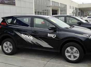 Zestaw Discovery RAV4 Car SUV Body Waist Line PCV, naklejki sportowe, wyścigowe naklejki