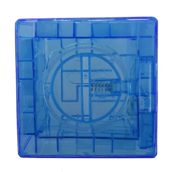 Plastikowy sześcienny gotówkowy Labirynt Bank Oszczędności kolekcja monet case skrzynia 3D puzzle