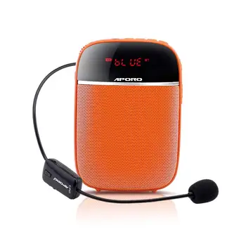 Bezprzewodowy Bluetooth Megafon przenośny 10w wzmacniacz głosu zestaw słuchawkowy mikrofon mini albo delikatnej odtwarzacz muzyczny dla nauki promocji