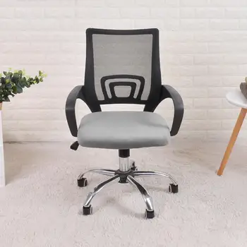 Aksamitna pokrywa siedziska krzesła do krzesła biurowego odcinek pokrywa siedziska krzesła do jadalni housse de chaise