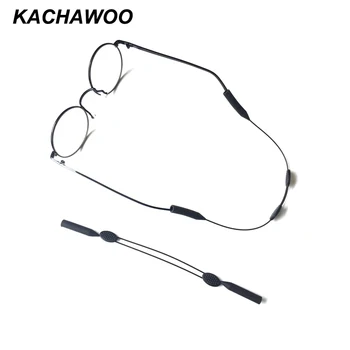 Kachawoo sprzedaż Hurtowa 12 szt. regulowany sznurek do okularów poduszka stalowy drut silikonowa struna lina pasek do okularów akcesoria 2018