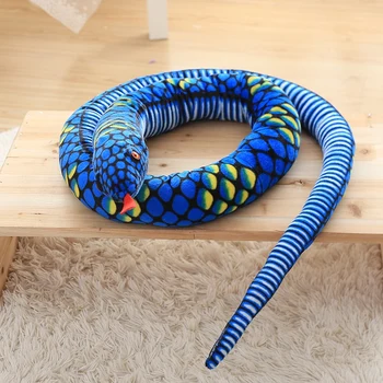 Modelowanie Cobra i python wąż zabawki pluszowe lalki miękkie wypchane zwierzęta ręcznie robione lalki dla dzieci śmieszne urodziny prezent na boże Narodzenie