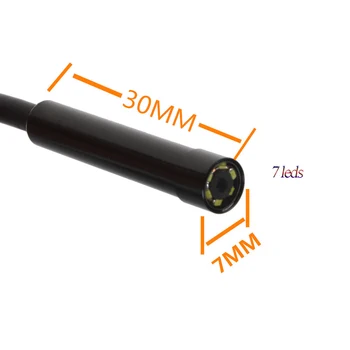 1/2/3/5M 7mm obiektyw USB endoskopowa kamera wodoodporny przewód wąż rurka inspekcji boroskopu dla OTG kompatybilnych telefonów z systemem Android