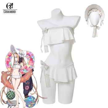 ROLECOS FGO Abigail Williams Swimsuit Sexy Cosplay Costume Game FGO Cosplay Costume Beach Swimsuit for Women Girl