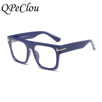 Nowy Vintage rama duże kwadratowe anty-niebieskie okulary Kobiety marka optyczne, folie przeciwsłoneczne mężczyźni punkty Oculos Feminino UV400