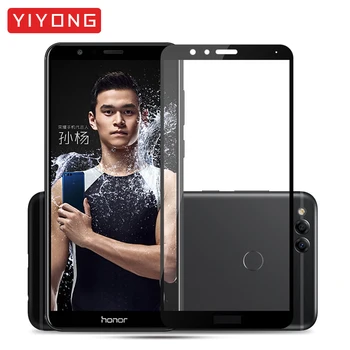 YIYONG 5D Full Cover Glass For Huawei Honor 7X 7A 7C szkło hartowane Honor 7A PL Screen Protector For Huawei Honor 7A 7C 7X Glass