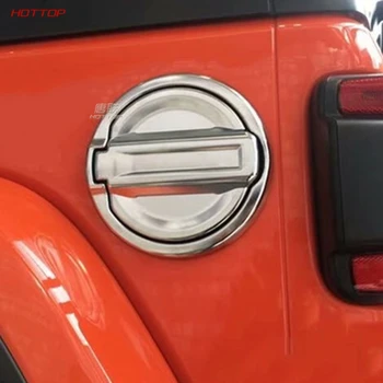 2 szt. Dla Jeep Wrangler Jl 2018 2019 zbiornik paliwa pokrywa Abs Chrom akcesoria samochodowe