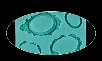 Nowa dostawa ładna lustrzana kształt 3D Silikonowe formy ciasto fondant ciasto narzędzia do ciasta D251
