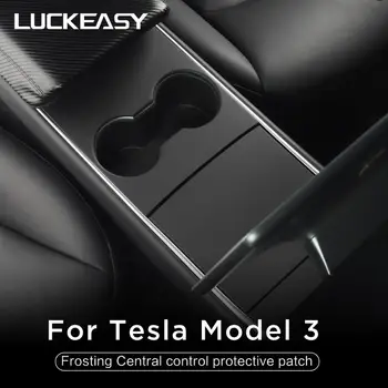 LUCKEASY car central control panel ochronny patch do Tesla Model 3 2017-2020 Central control three patch feels Tesla Model Y
