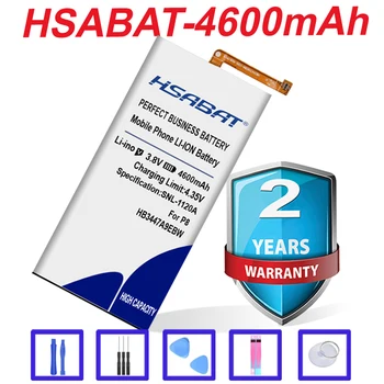 HSABAT HB3447A9EBW 4600mAh bateria do Huawei Ascend P8
