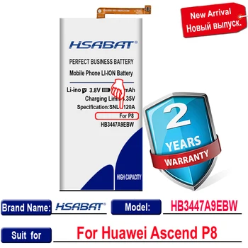 HSABAT HB3447A9EBW 4600mAh bateria do Huawei Ascend P8