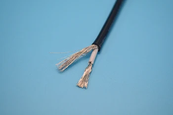 Darmowa wysyłka 10/20 m Czarny sygnał audio kabel 18WG UL1185 ekranowany przewód jednożyłowy 1 rdzeń+1 Ziemia 0.75 kwadrat