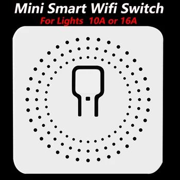 Mini Smart Wifi DIY Switch For Light Timer Wireless 2 Way Control praca z Tuya Alexa Google 10A 16A