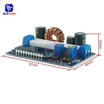 Diymore Adjustable CC/CV Step Up Down Power Supply Module LCD DC 5.5-30V to DC 0.5-30V 35W Boots Buck Converter Board