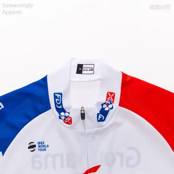 2020 Team Groupama FDJ jazda na Rowerze odzież rower Jersey szybkoschnące męskie rowerowe koszulki z krótkim rękawem pro jazda na Rowerze koszulki rower Mayo
