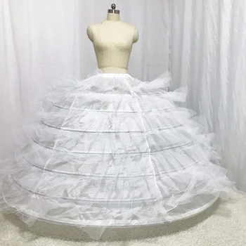 Projektant ślub halka siedem warstw sztywnym tiulem dla szykownych sukni ślubnej 2018 dla dużej sukni ślubnej fugu sukienka