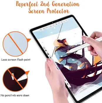 Dla Mini iPad 5 Air 10.9 11 Paper Feel Matte PET Screen Protector Paper Texture Writing Painting folia ochronna pokrywa