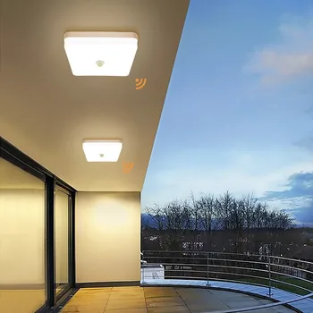 Led sufitowa PIR Motion Sensor Smart Home Lighting AC85-265V 9W 13W 18W 24W 36W lampa sufitowa do pokoju korytarze korytarz