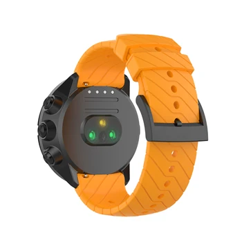 Tencloud wymiana pasek do zegarków Suunto 7 24 mm Miękki silikonowy pasek Suunto 9 Sport trwałe bransoletka akcesoria Smartwatch